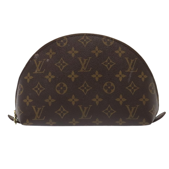 LOUIS VUITTON Monogram Trousse Demi Ronde Cosmetic Pouch M47520 LV Auth 90360 - Picture 13 of 16